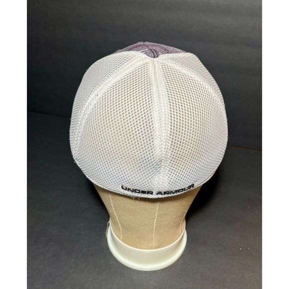 Under Armour Golf Hat – Black/Gray Striped Mesh Back – Stretch Fit M/L – EUC - Picture 4 of 7